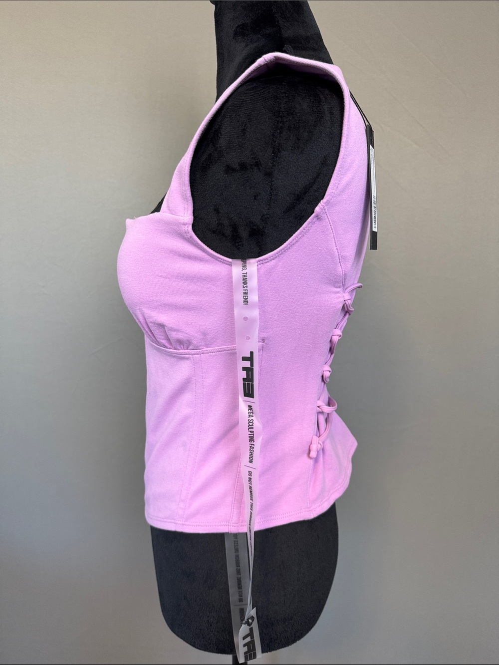 TA3 Corsety Square Neck Sleeveless Top - Picture 4 of 8
